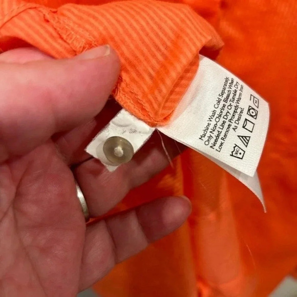 Eddie Bauer Semi Sheer Cotton Button Up Travel‎ Shirt size Large - Picture 5 of 8